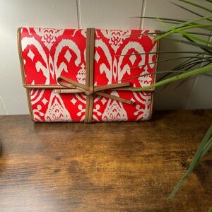 Red and White Jewelry travel organizer